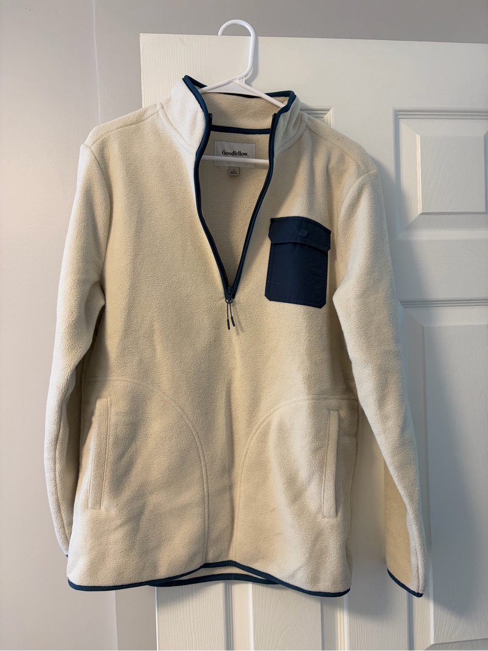 Goodfellow & Co. Fleece sweater quarter zip with pocket